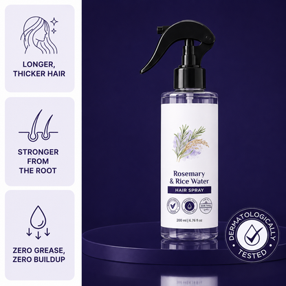 Rosemary + Rice Water Spray