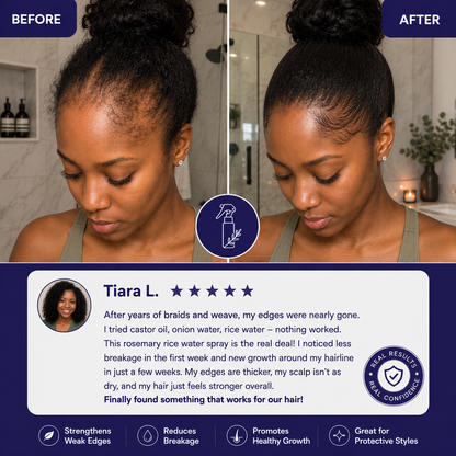 Rosemary + Rice Water Spray